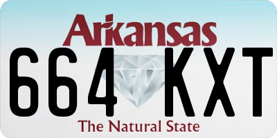 AR license plate 664KXT