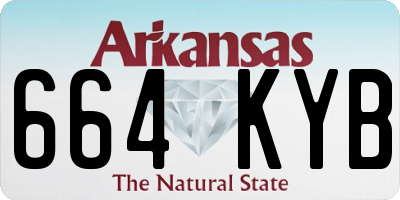 AR license plate 664KYB