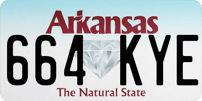 AR license plate 664KYE