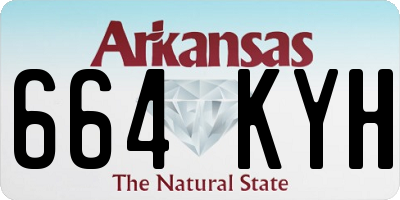 AR license plate 664KYH