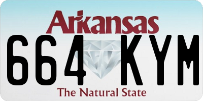 AR license plate 664KYM
