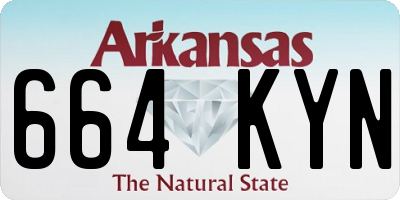 AR license plate 664KYN