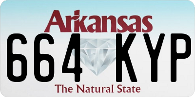 AR license plate 664KYP