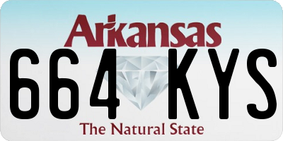 AR license plate 664KYS