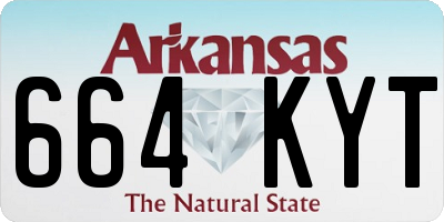AR license plate 664KYT
