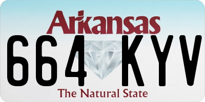 AR license plate 664KYV