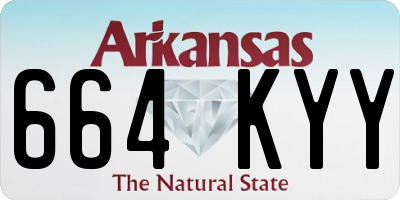 AR license plate 664KYY
