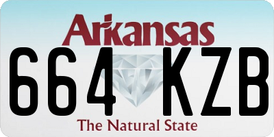 AR license plate 664KZB