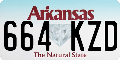 AR license plate 664KZD