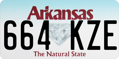 AR license plate 664KZE