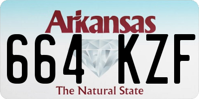 AR license plate 664KZF