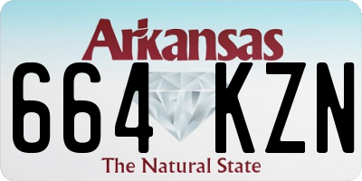 AR license plate 664KZN