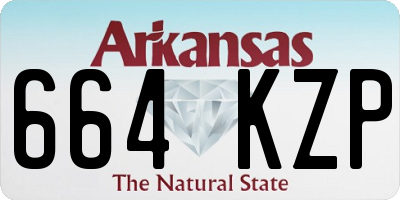 AR license plate 664KZP