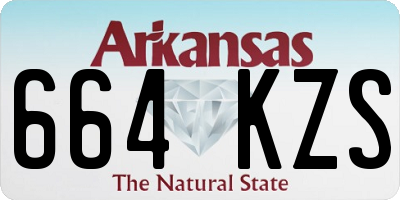 AR license plate 664KZS