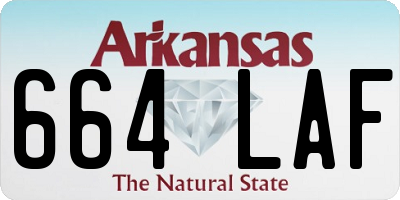 AR license plate 664LAF