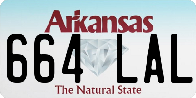 AR license plate 664LAL