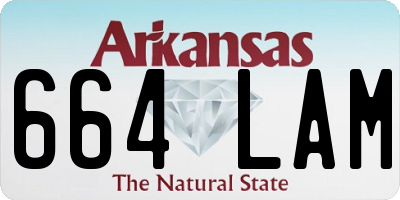 AR license plate 664LAM