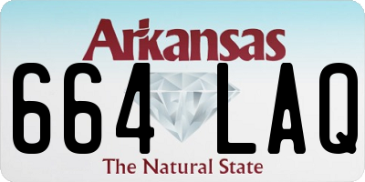 AR license plate 664LAQ