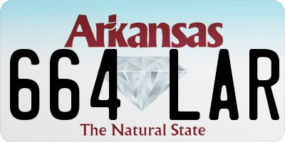 AR license plate 664LAR