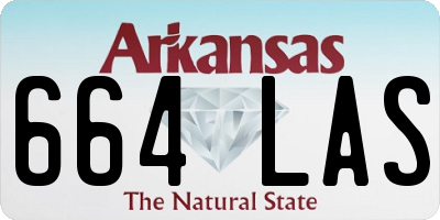 AR license plate 664LAS