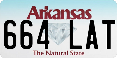 AR license plate 664LAT
