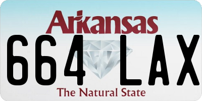 AR license plate 664LAX