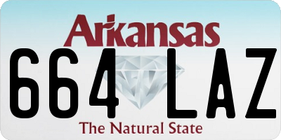 AR license plate 664LAZ