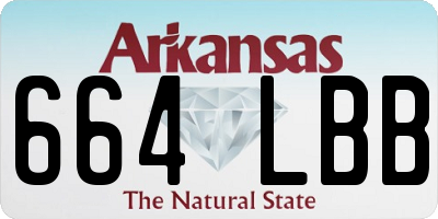 AR license plate 664LBB