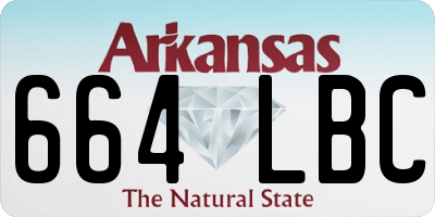 AR license plate 664LBC