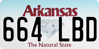 AR license plate 664LBD