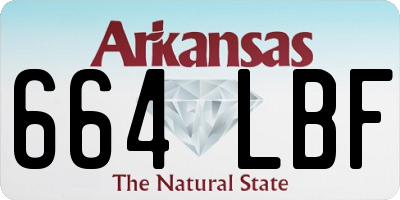 AR license plate 664LBF