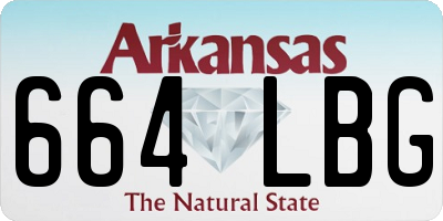 AR license plate 664LBG