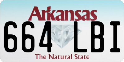 AR license plate 664LBI