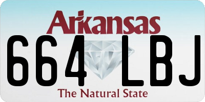 AR license plate 664LBJ
