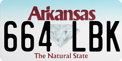 AR license plate 664LBK