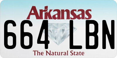 AR license plate 664LBN