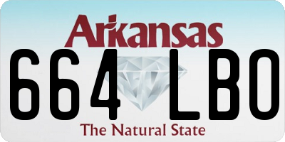 AR license plate 664LBO