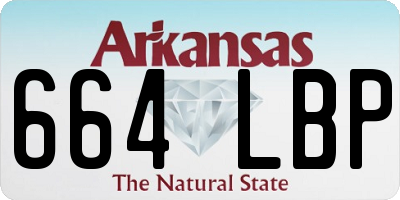 AR license plate 664LBP