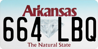 AR license plate 664LBQ