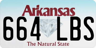 AR license plate 664LBS