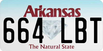 AR license plate 664LBT