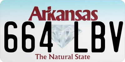AR license plate 664LBV