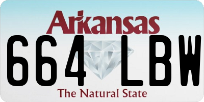 AR license plate 664LBW