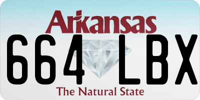AR license plate 664LBX