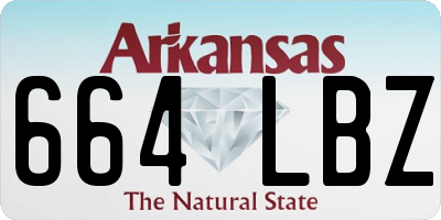 AR license plate 664LBZ