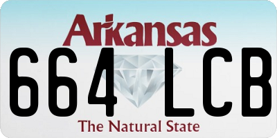 AR license plate 664LCB