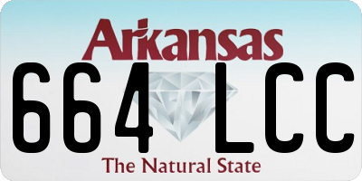 AR license plate 664LCC