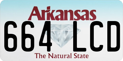 AR license plate 664LCD