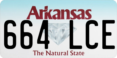 AR license plate 664LCE