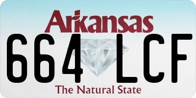 AR license plate 664LCF